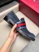Gucci Man Blue Calfskin Business Leather Shoes 042888 (6)_th.jpg